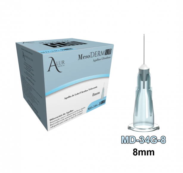 AGULHA MESODERM® 34G-8MM SLIM